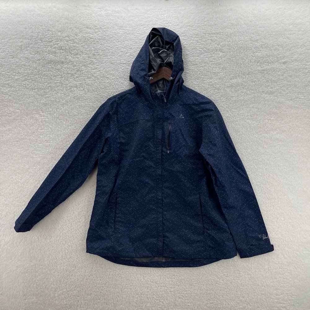 Paradox Rain Jacket Womens XL Blue Full Zip Outdoor Hiking Windbreaker Camping